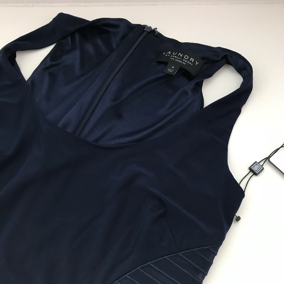 LAUNDRY BY SHELLI SEGAL PANELED SIDE SLIT GOWN - Picture 4 of 5